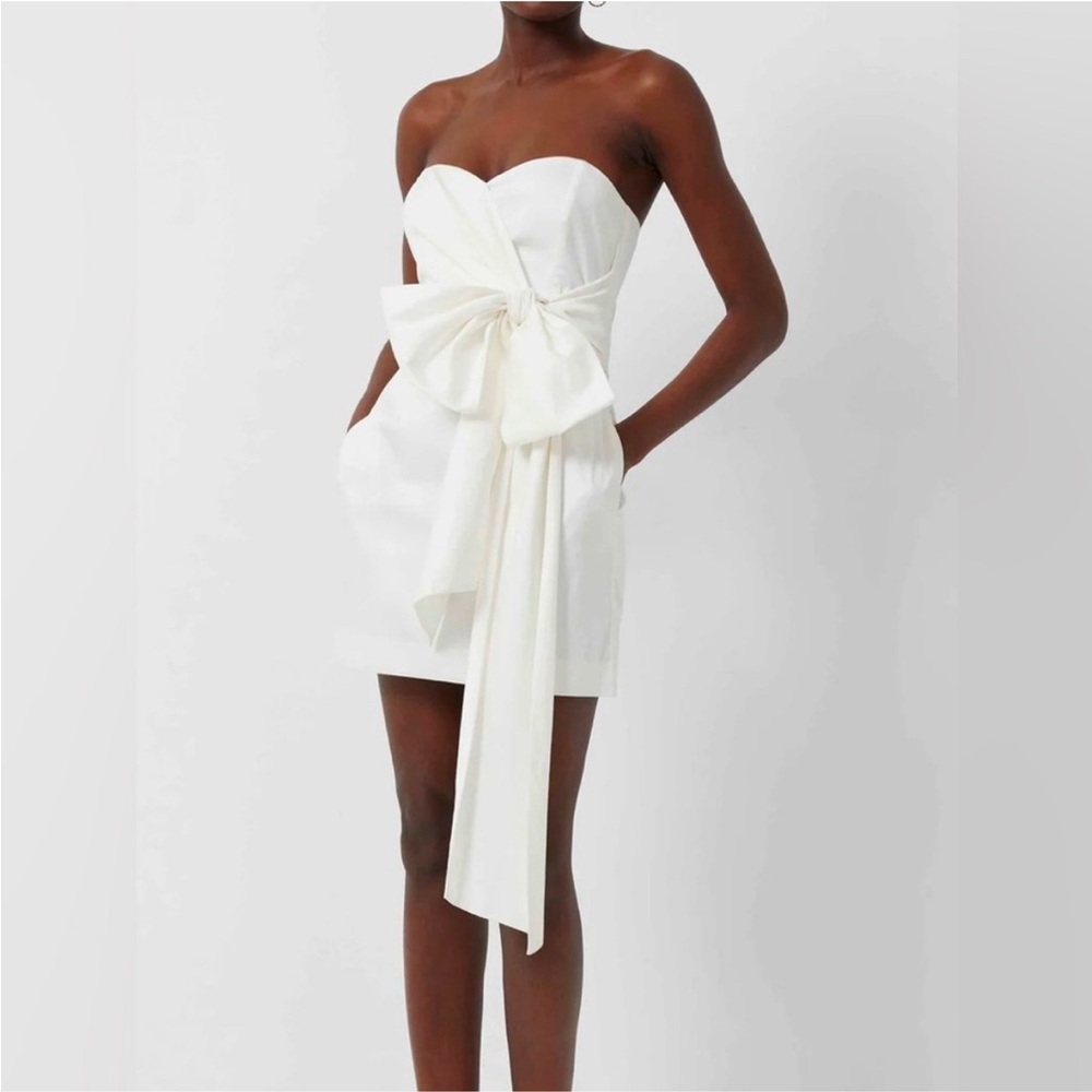 NWT French Connection Strapless Tie Mini Dress